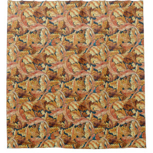 Rideaux De Douche Motif de feuille d'acanthe automnal de William Mor