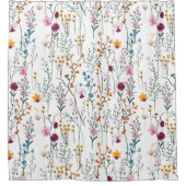 Rideaux De Douche Motif de fleur sauvage d'été (Devant)