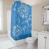 Rideaux De Douche Motif de fleurs (En situation)