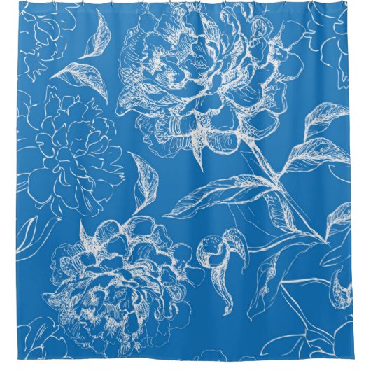 Rideaux De Douche Motif de fleurs (Devant)