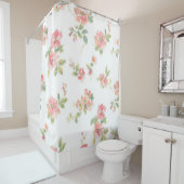 Rideaux De Douche Motif de fleurs (En situation)