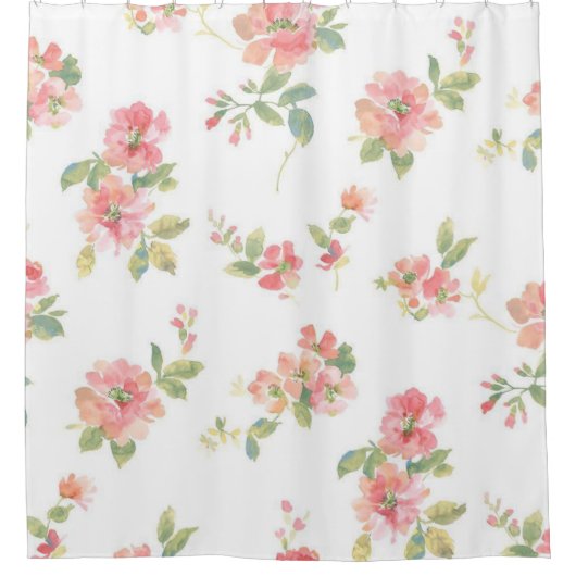 Rideaux De Douche Motif de fleurs (Devant)