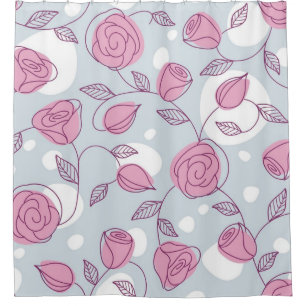 Rideaux De Douche Motif de fleurs