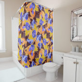 Rideaux De Douche Motif de fleurs Apple (En situation)