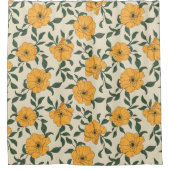 Rideaux De Douche Motif de fleurs de crapaud orange (Devant)