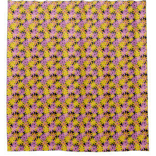 Rideaux De Douche Motif de fleurs de Gerbera, arrière - plan