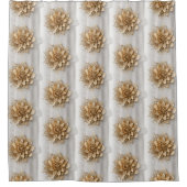 Rideaux De Douche Motif de fleurs d'or (Devant)