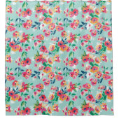 Rideaux De Douche Motif de fleurs peint (Devant)
