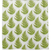 Rideaux De Douche Motif de fougère aquarelle (Devant)