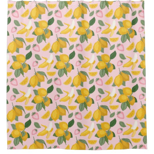 Rideaux De Douche Motif de fruits (Devant)