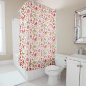 Rideaux De Douche Motif de jolis oiseaux (En situation)
