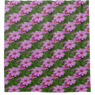 Rideaux De Douche Motif de la nature rose Cosmos