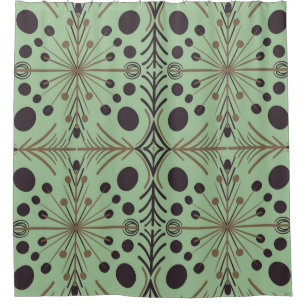 Rideaux De Douche Motif de la pointe de flèche géométrique Boho