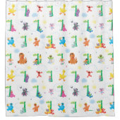 Rideaux De Douche Motif de la rue Sésame du dimanche (Devant)