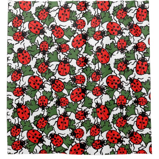 Rideaux De Douche Motif de Ladybug Art nouveau (Devant)