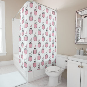 Rideaux De Douche Motif de lapin animal de compagnie