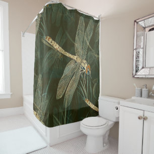 Rideaux De Douche Motif de libellules majestueux