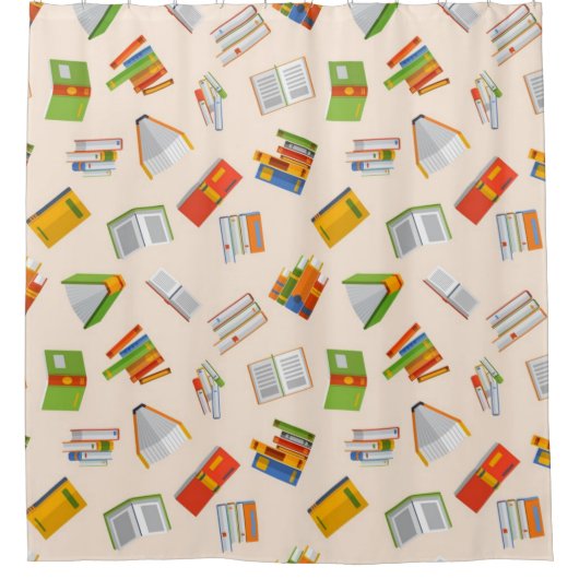 Rideaux De Douche Motif de livre (Devant)