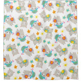 Rideaux De Douche Motif De Llamas, Cute Llamas, Alpacas, Fleurs (Devant)