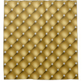 Rideaux De Douche Motif de luxe Gold Diamond Tufted (Devant)