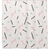 Rideaux De Douche Motif de Minimalistic Memphis (Devant)