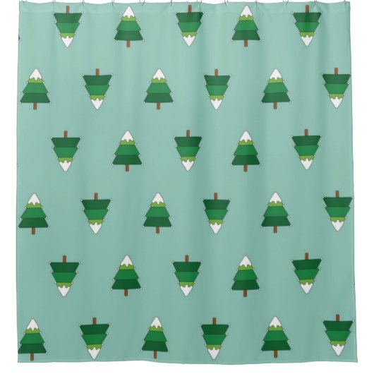 Rideaux De Douche Motif de Noël (Devant)