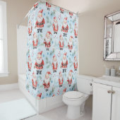 Rideaux De Douche Motif de Noël du Père Noël (En situation)
