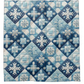 Rideaux De Douche Motif de Noël matelassé (Devant)