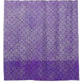 Rideaux De Douche Motif de noeud pourpre et noir (Devant)