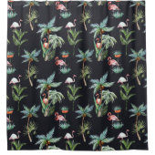 Rideaux De Douche Motif de palme aquarelle (Devant)