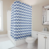 Rideaux De Douche motif de papillons bleus (En situation)