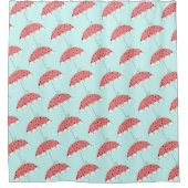 Rideaux De Douche Motif de parapluie de pastèque (Devant)