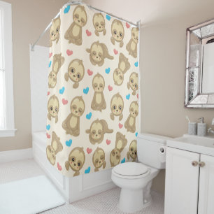 Rideaux De Douche Motif De Parfums, Mignons Parfums, Coeurs