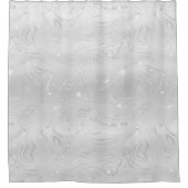 Rideaux De Douche Motif de Parties scintillant blanc luxe (Devant)