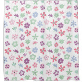 Rideaux De Douche Motif de printemps floral Whimsical (Devant)