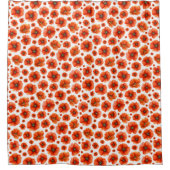 Rideaux De Douche Motif de puces d'aquarelle (Devant)