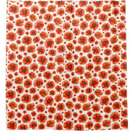 Rideaux De Douche Motif de puces d'aquarelle (Devant)