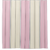 Rideaux De Douche Motif de rayure verticale de couleur douce Design (Devant)