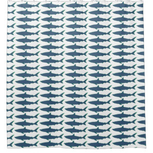 Rideaux De Douche motif de requins bleus
