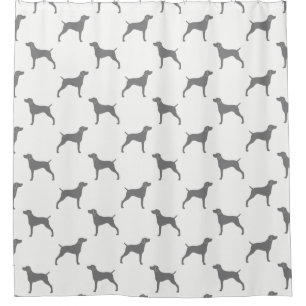 Rideaux De Douche Motif de silhouettes de Weimaraner