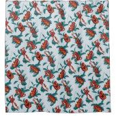 Rideaux De Douche Motif de singes joueurs du Lotus Blanc (Devant)