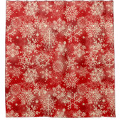 Rideaux De Douche Motif de snowflakes (Devant)