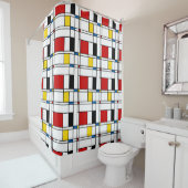 Rideaux De Douche Motif de Stijl (En situation)