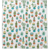 Rideaux De Douche Motif de Succulents (Devant)
