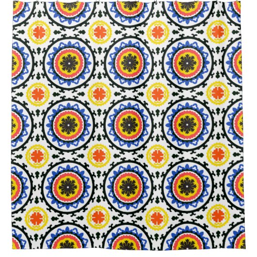 Rideaux De Douche Motif de Suzani (Devant)