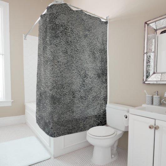 Rideaux De Douche motif de texture cuir (En situation)