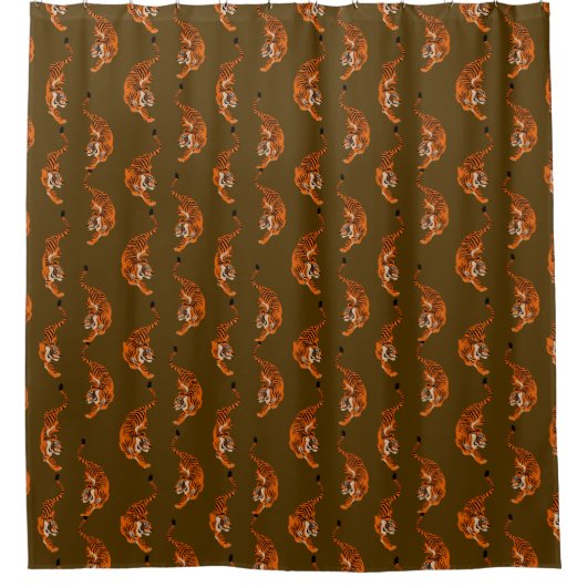Rideaux De Douche Motif de tigre (Devant)