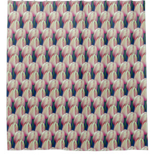 Rideaux De Douche Motif de tulipes roses