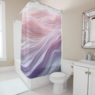 Rideaux De Douche Motif de vague de calme Pastel