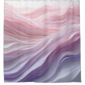 Rideaux De Douche Motif de vague de calme Pastel (Devant)